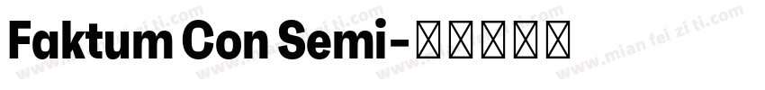 Faktum Con Semi字体转换